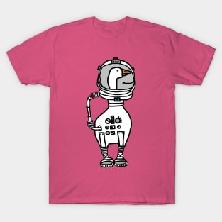 Space Goose SciFi Astronaut T-Shirt